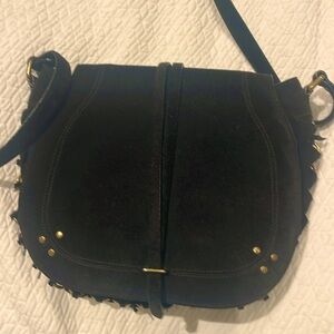 Jerome Dreyfuss Nestor Crossbody Bag Black suede
